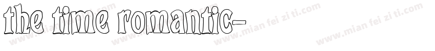 the time romantic字体转换